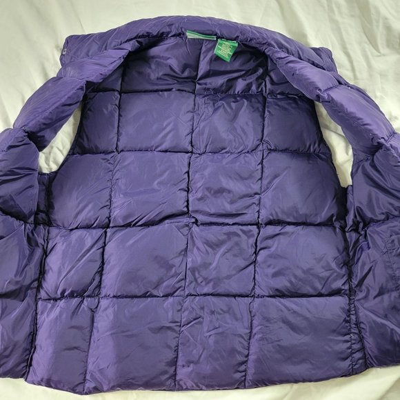 LL Bean Purple Goose Down Womens Vest Puffer Vest Casual Outdoors Lightweight - Picture 4 of 9